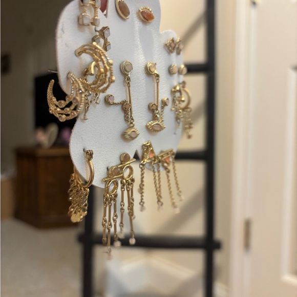 Free People Gold and Pink Earring Set - Picture 4 of 5